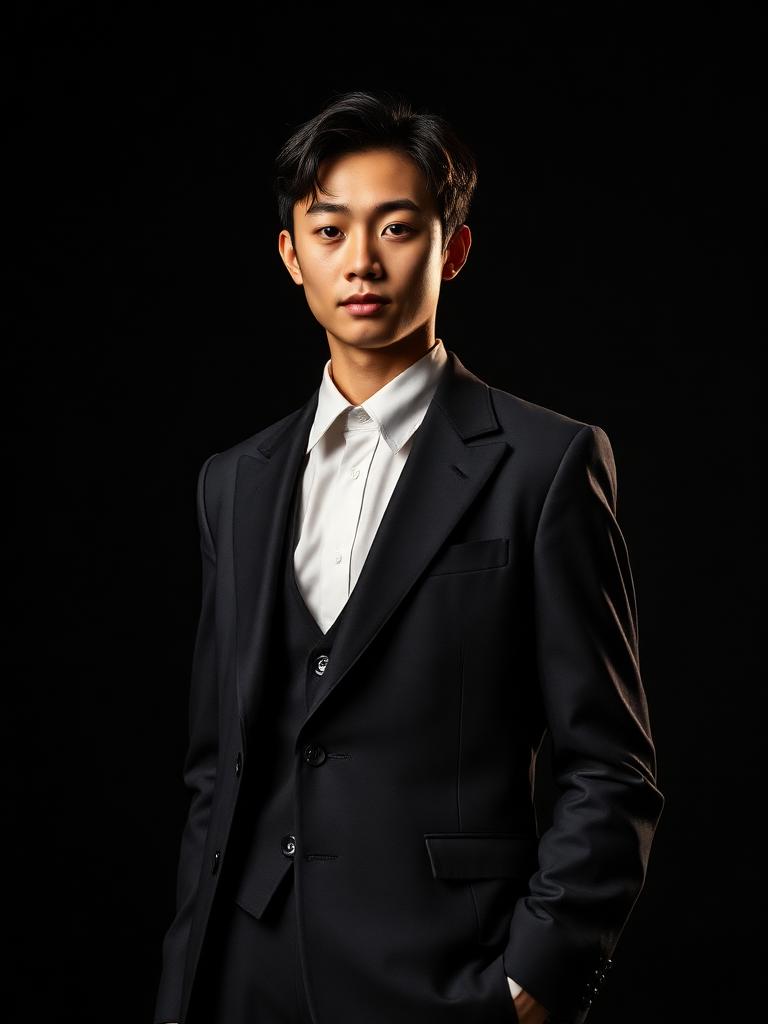 Confident student in tailored uniform